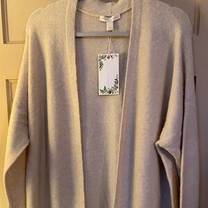 Chelsea & Violet Cream Cardigan Sweater